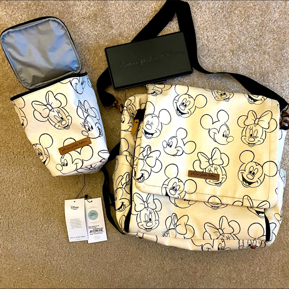 Petunia Pickle Bottom: Mickey Mouse Sketch Design with Bottle cooler
